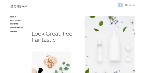 beauty supply ecommerce clean opencart template