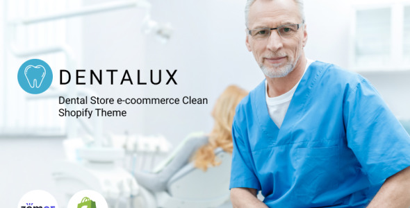 стоматологический магазин электронная коммерция чистая тема shopify