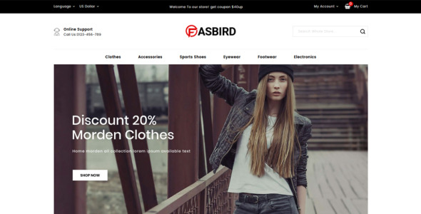 модельер магазин prestashop тема