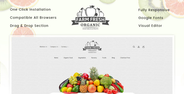 органический магазин shopify тема