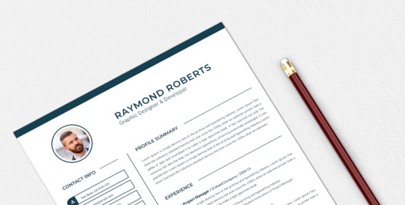 Адаптивный Резюме на тему графика