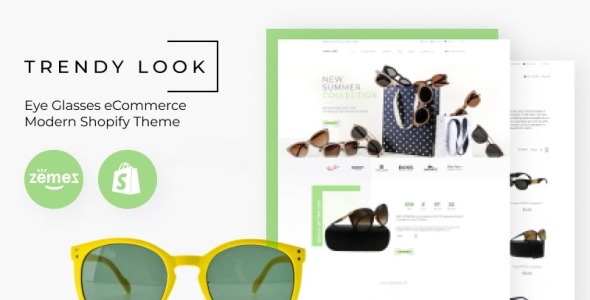 очки для глаз электронная коммерция современный shopify тема