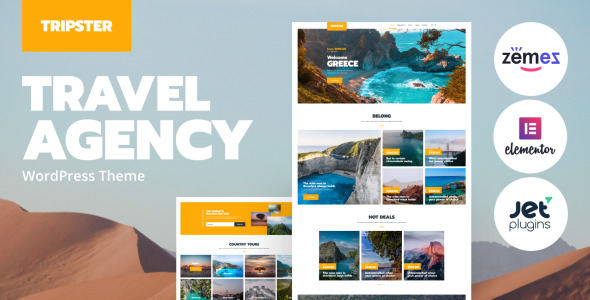 туристическое агентство modern wordpress elementor theme