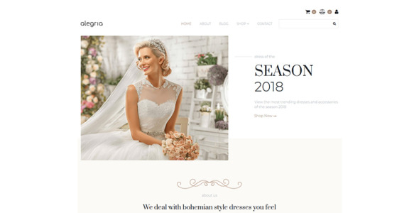 свадебный магазин motocms шаблон электронной коммерции
