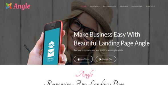 адаптивное приложение landing joomla шаблон