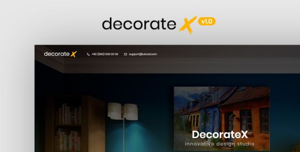 html5 мебель и украшения шаблон сайта