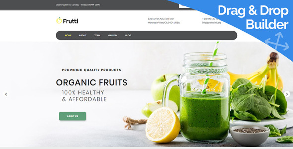 шаблон organic food farm moto cms 3