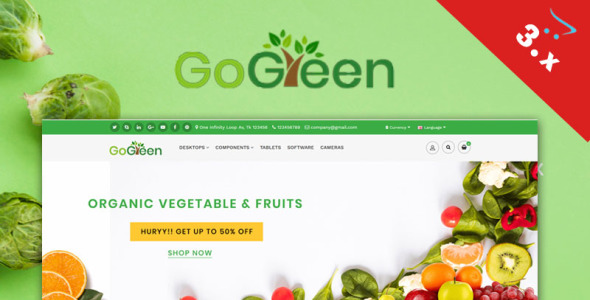 Gogreen Organic OpenCart Template