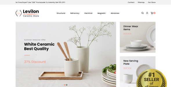 керамический магазин prestashop тема