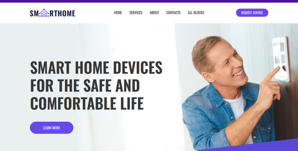 шаблон целевой страницы smart home