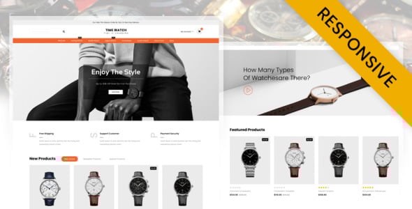 Time Watch Store OpenCart Template