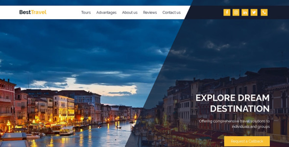 шаблон целевой страницы