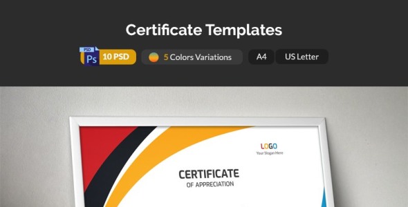 Шаблон сертификата на тему графика