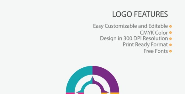 Шаблон логотипа на тему графика