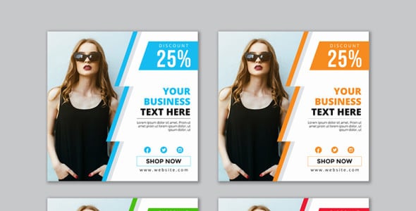 Шаблон для соцсетей на тему графика