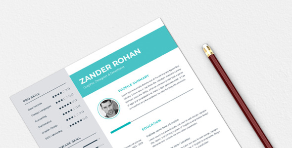 Адаптивный Резюме на тему графика