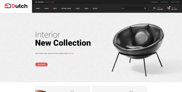 шаблон opencart мебельного магазина