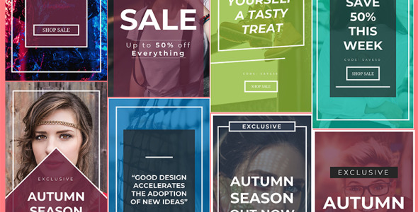 Адаптивный Шаблон для соцсетей на тему графика