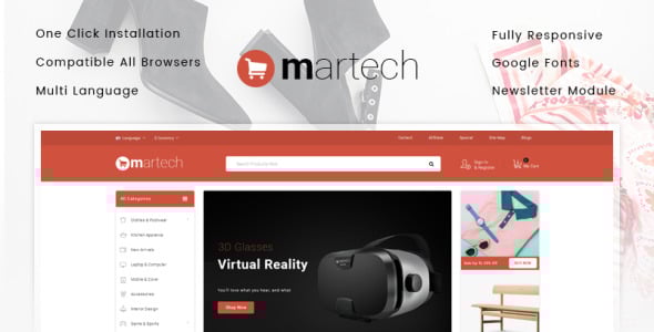 мега магазин шаблон opencart