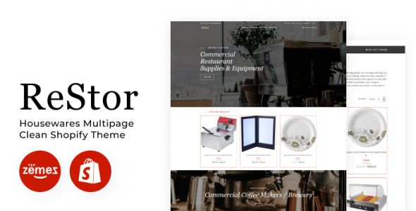 хозтовары многостраничная чистая тема shopify