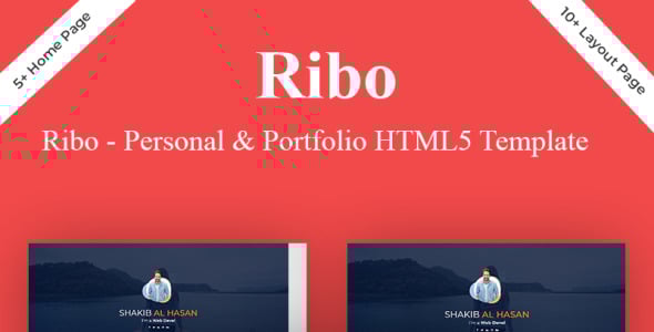 Personal Portfolio HTML5 Landing Page Template