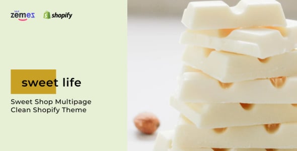 сладкий магазин многостраничный чистый shopify тема