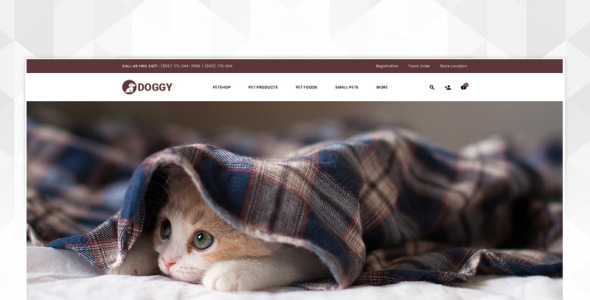 шаблон opencart магазина домашних животных
