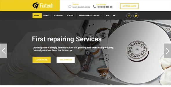 PSD шаблон на тему графика