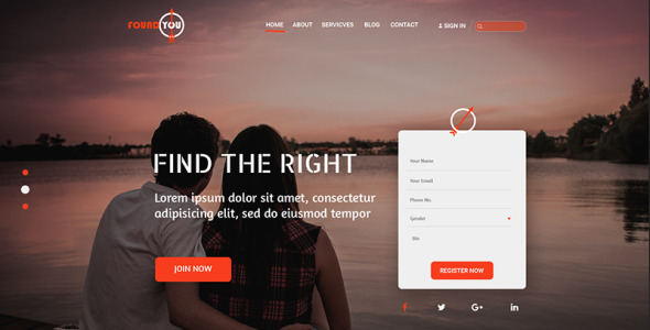 PSD шаблон на тему графика