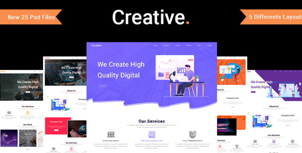 PSD шаблон на тему дизайн