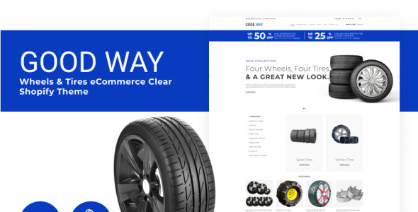 wheels &amp; tires ecommerce clear shopify theme