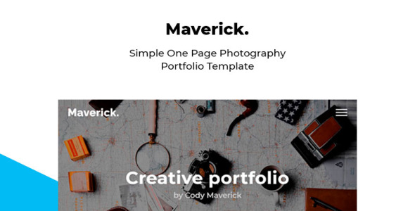 адаптивный шаблон целевой страницы портфолио фотографий