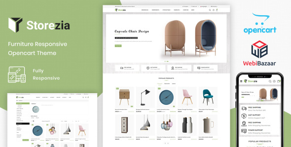 3 шаблон opencart мебельного магазина