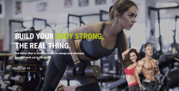 шаблон gym and fitness muse