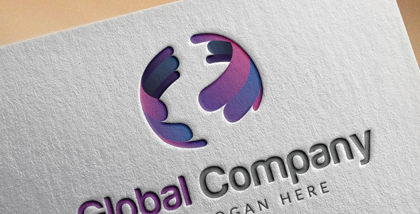 Шаблон логотипа на тему графика