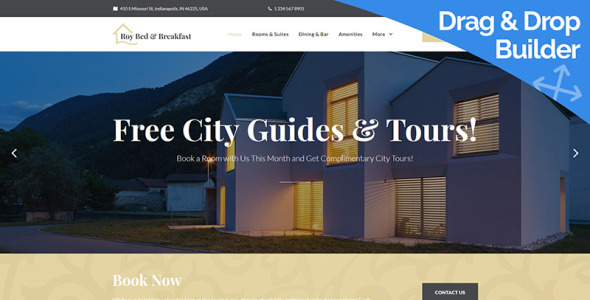 шаблон hotel moto cms 3