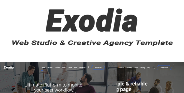 шаблон сайта веб-студии и креативного агентства