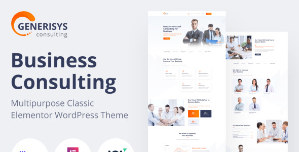 бизнес консалтинг многоцелевая классическая тема wordpress elementor