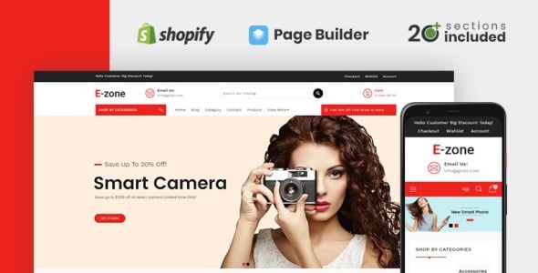 Ezone Electronics Store Shopify Theme