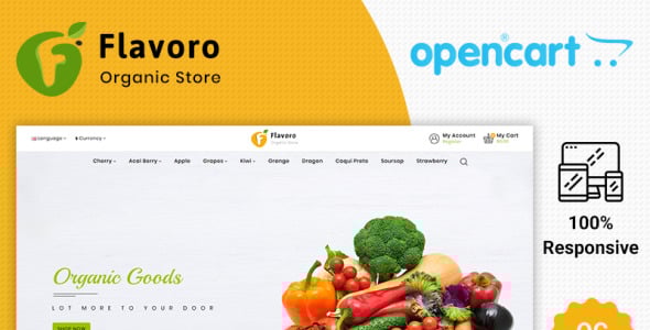 шаблон flavoro organic opencart