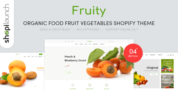 овощи электронная коммерция shopify тема