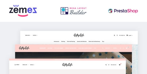 giftware store clean bootstrap ecommerce prestashop theme