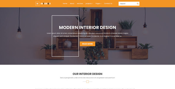 Адаптивный PSD шаблон на тему домашний ремонт