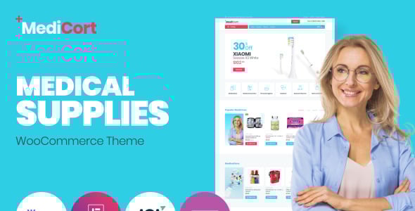 медицинская электронная коммерция классическая тема elementor woocommerce