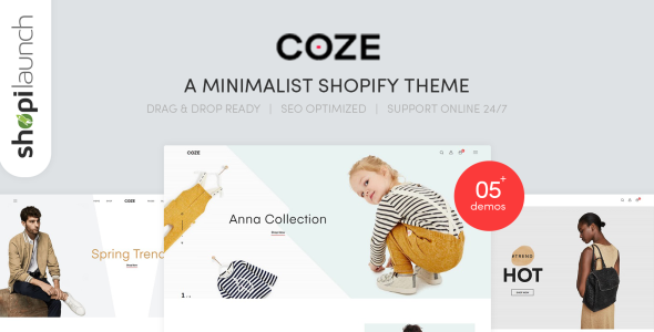 минималистская тема shopify