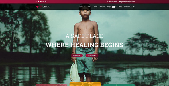 благотворительный шаблон joomla