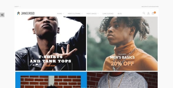 Men's Fashion Clean Stylish Magento Theme