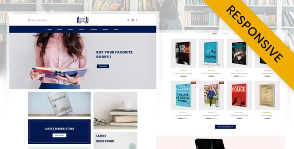 посмотрите шаблон книжного магазина opencart