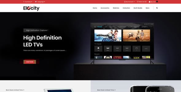 шаблон opencart для цифрового магазина