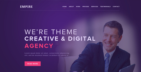 PSD шаблон на тему маркетинговое агентство